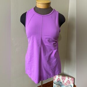 Athleta Womens Athletic Tank Size Small Lilac Purple  Sleeveless Athletic Yoga